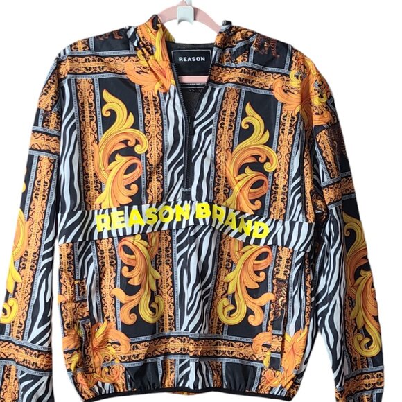 Reason Other - Reason Brand Animal Print Windbreaker Jacket Pullover Size Large